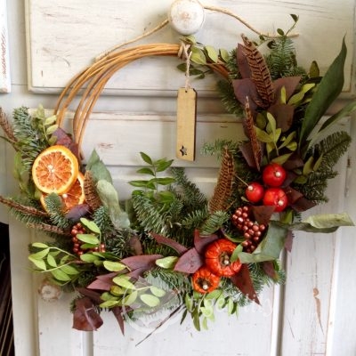 Festive 'Foraged' Wreath