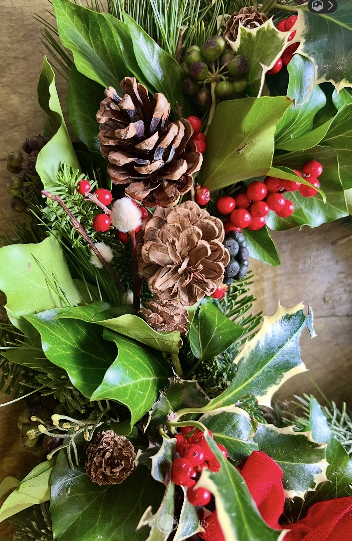 Christmas wreath making